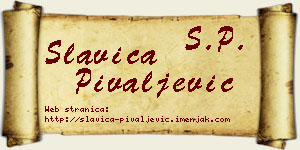 Slavica Pivaljević vizit kartica
